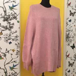 Dusty Rose Oversized Sweater by Who What Wear XXL
